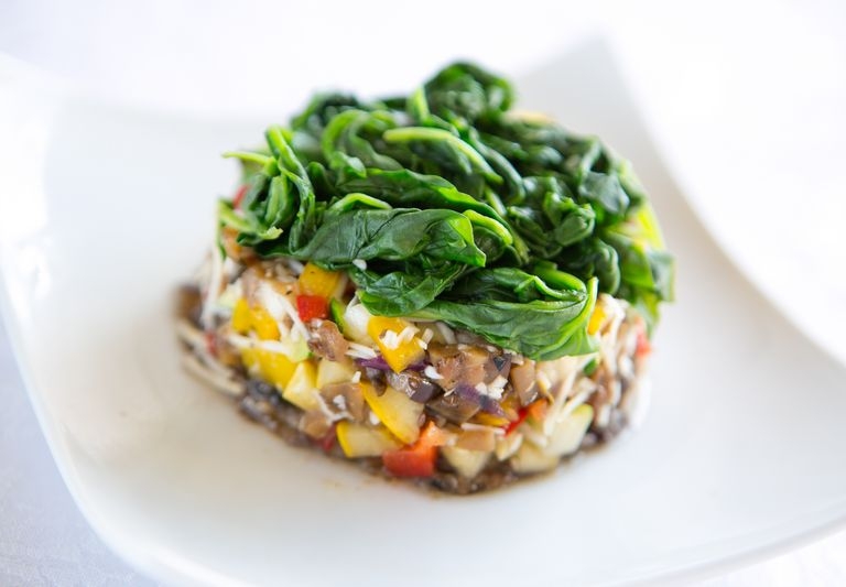 Stuffed Portobello mushroom caps