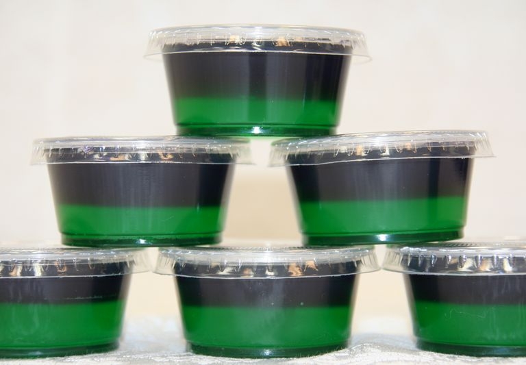 Mardi Gras Jell-O Shots